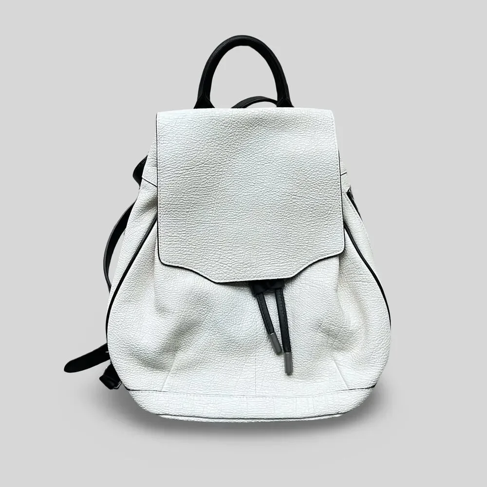 Rag & Bone White Leather Mini Backpack - Picture 1 of 13